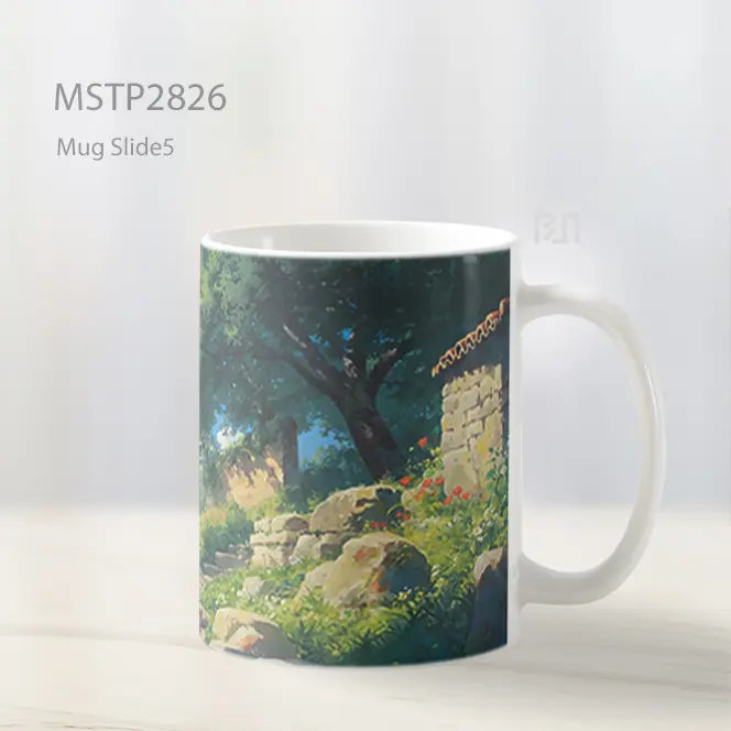 Studio Ghibli Jalan Batu Mug MSTP2826 - All-side / Desain