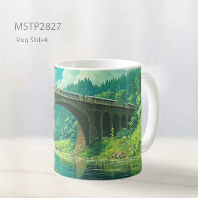 Studio Ghibli Jembatan Kereta Mug MSTP2827