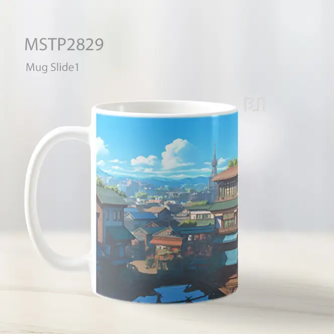 Studio Ghibli Latar Kota Mug MSTP2829 - All-side / Desain
