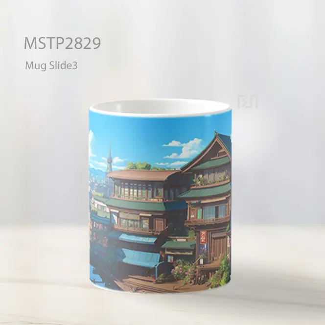 Studio Ghibli Latar Kota Mug MSTP2829 - All-side / Desain