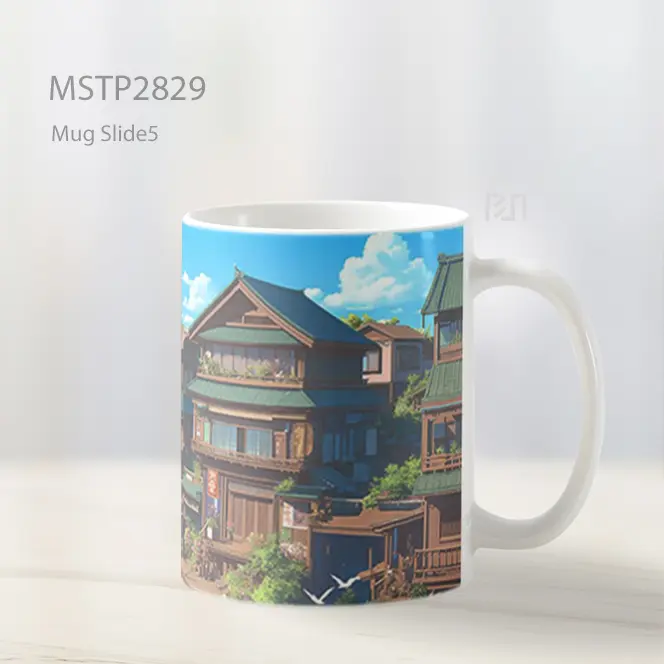 Studio Ghibli Latar Kota Mug MSTP2829 - All-side / Desain