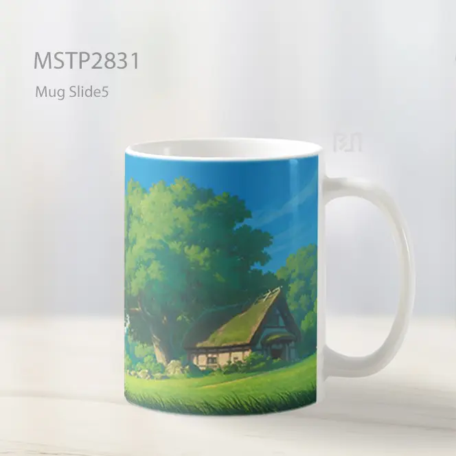 Studio Ghibli Pedesaan Latar Mug MSTP2831 - All-side / Desain