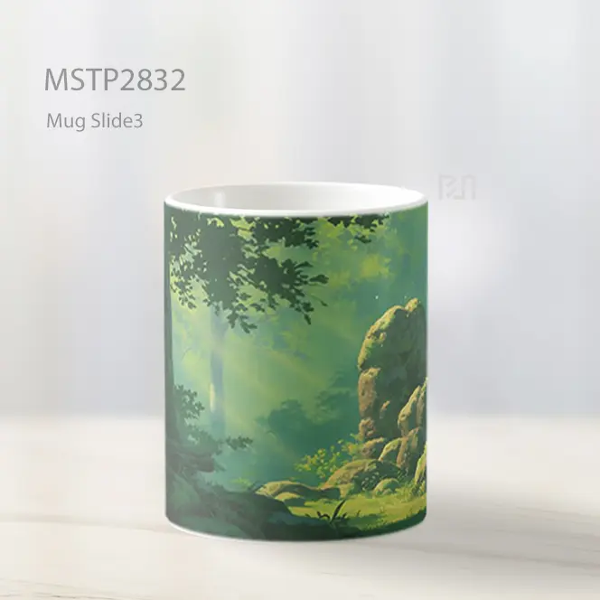 Studio Ghibli Pohon And Batu Latar Mug MSTP2832 - All-side / Desain