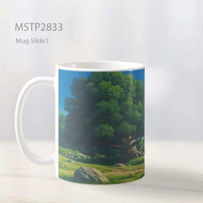 Studio Ghibli Pohon Latar Mug MSTP2833 - All-side / Desain