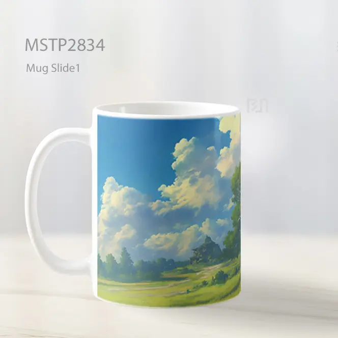 Studio Ghibli Pohon Megah Padang Ultrawide Mug MSTP2834 - All-side / Desain