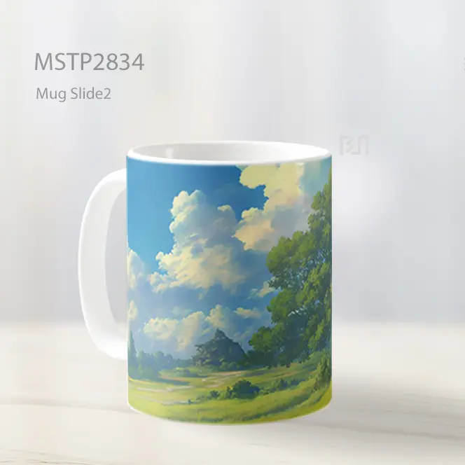 Studio Ghibli Pohon Megah Padang Ultrawide Mug MSTP2834 - All-side / Desain