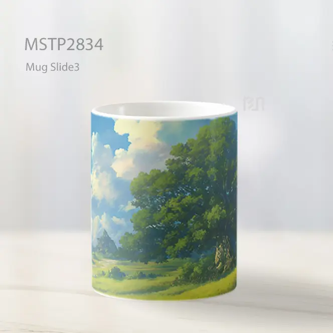 Studio Ghibli Pohon Megah Padang Ultrawide Mug MSTP2834 - All-side / Desain