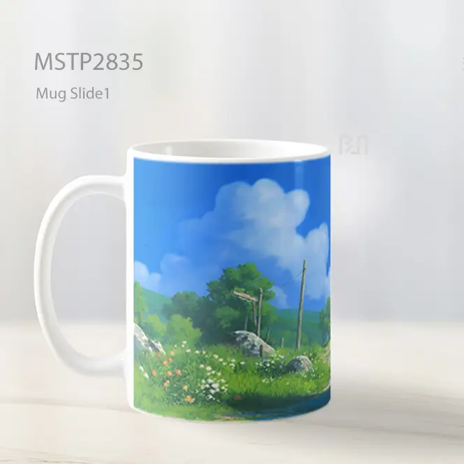 Studio Ghibli Pondok Batu Latar Mug MSTP2835 - All-side / Desain