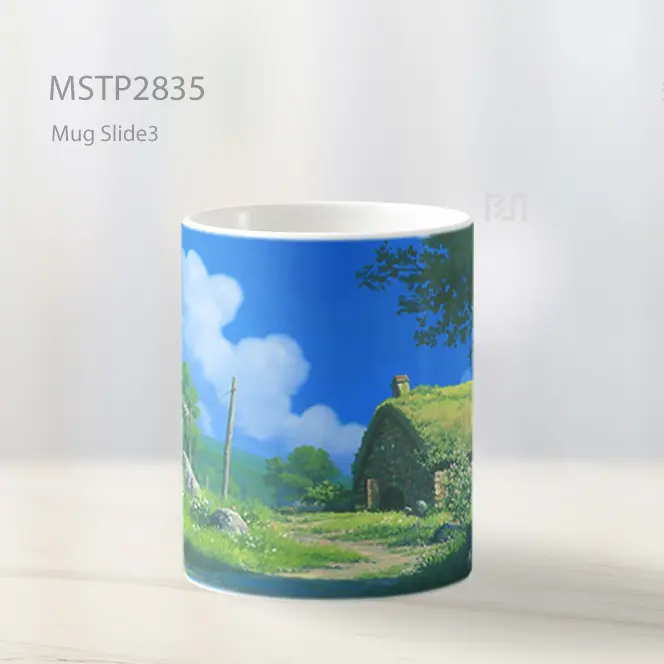 Studio Ghibli Pondok Batu Latar Mug MSTP2835 - All-side / Desain