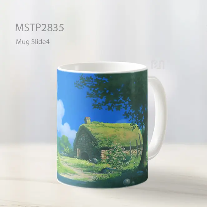 Studio Ghibli Pondok Batu Latar Mug MSTP2835