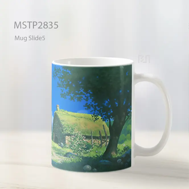 Studio Ghibli Pondok Batu Latar Mug MSTP2835 - All-side / Desain
