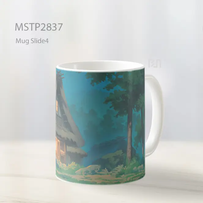 Studio Ghibli Pondok Di Hutan Latar Mug MSTP2837