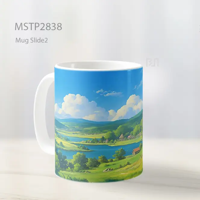 Studio Ghibli Sungai Desa Mug MSTP2838 - All-side / Desain