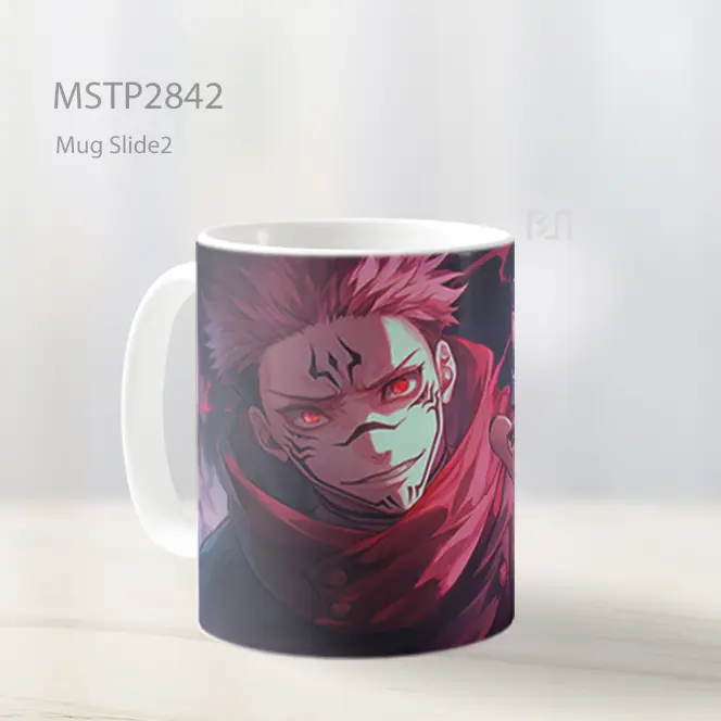 Sukuna Jujutsu Kaisen Red Flames Menyeramkan Mug MSTP2842 - All-side / Desain