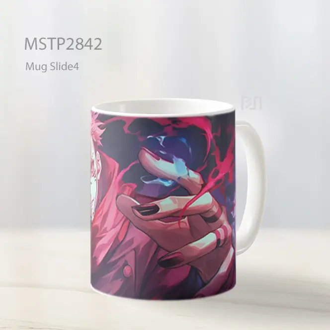 Sukuna Jujutsu Kaisen Red Flames Menyeramkan Mug MSTP2842