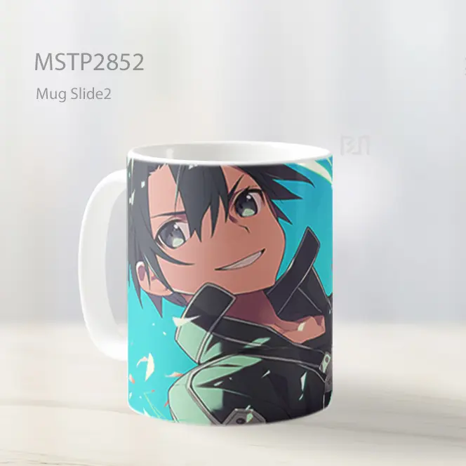 Sword Art Online Senyum Kirigaya Kazuto Mug MSTP2852 - Tampak Kiri