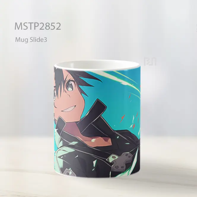 Sword Art Online Senyum Kirigaya Kazuto Mug MSTP2852 - Tampak Kiri