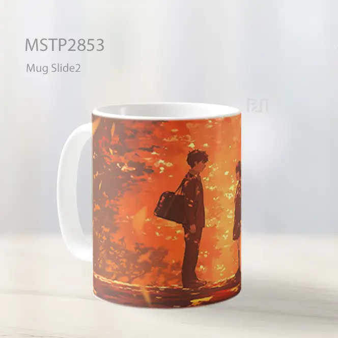 Taki And Mitsuha Kimi No Na Wa Autumn Mug MSTP2853 - All-side / Desain