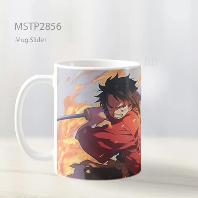 Tanjiro And Luffy Pertarungan Pedang Mug MSTP2856 - All-side / Desain