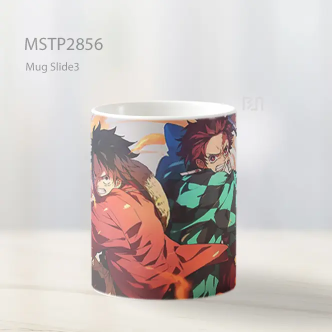Tanjiro And Luffy Pertarungan Pedang Mug MSTP2856 - All-side / Desain