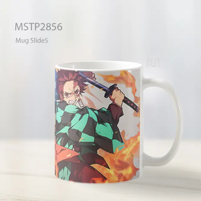 Tanjiro And Luffy Pertarungan Pedang Mug MSTP2856 - All-side / Desain