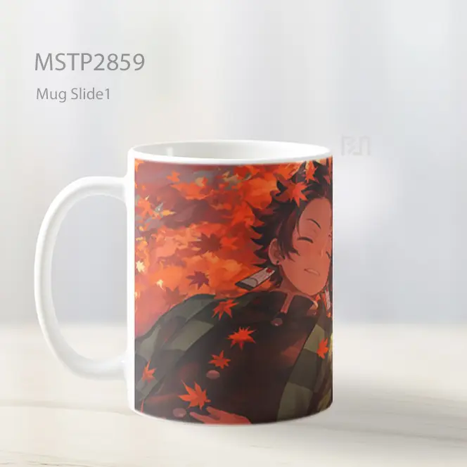 Tanjiro And Nezuko Daun Musim Gugur Mug MSTP2859 - All-side / Desain
