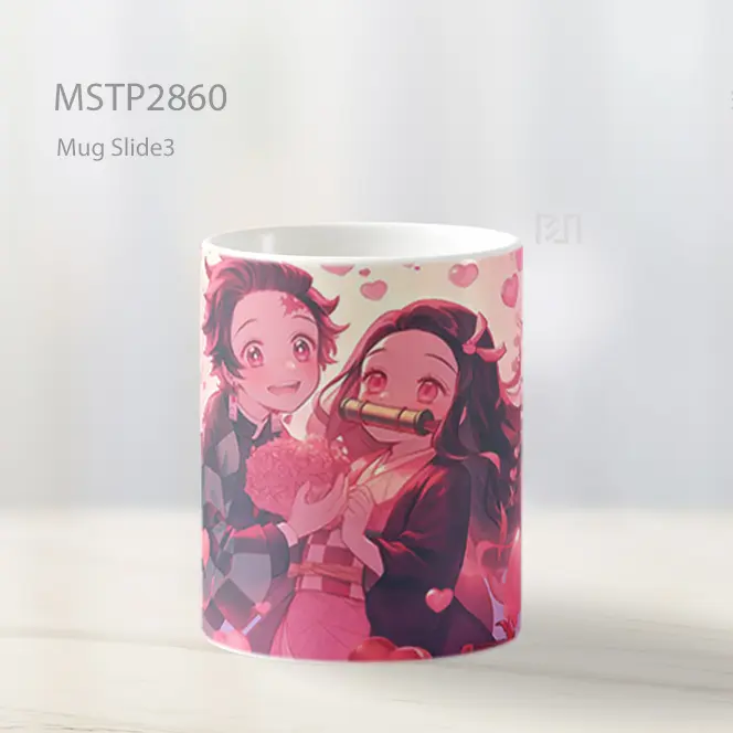 Tanjiro And Nezuko Demon Slayer Cinta Valentines Mug MSTP2860 - All-side / Desain