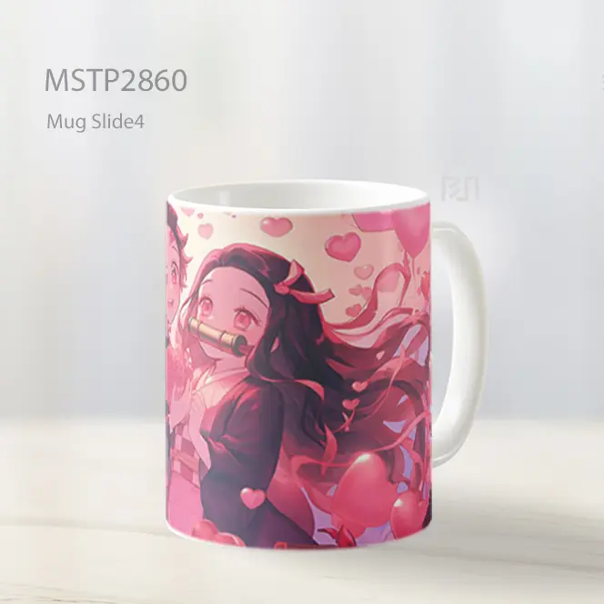 Tanjiro And Nezuko Demon Slayer Cinta Valentines Mug MSTP2860