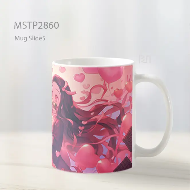 Tanjiro And Nezuko Demon Slayer Cinta Valentines Mug MSTP2860 - All-side / Desain