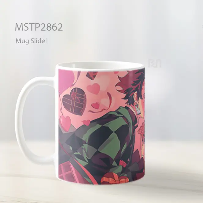Tanjiro And Nezuko Demon Slayer Valentines Mug MSTP2862 - All-side / Desain