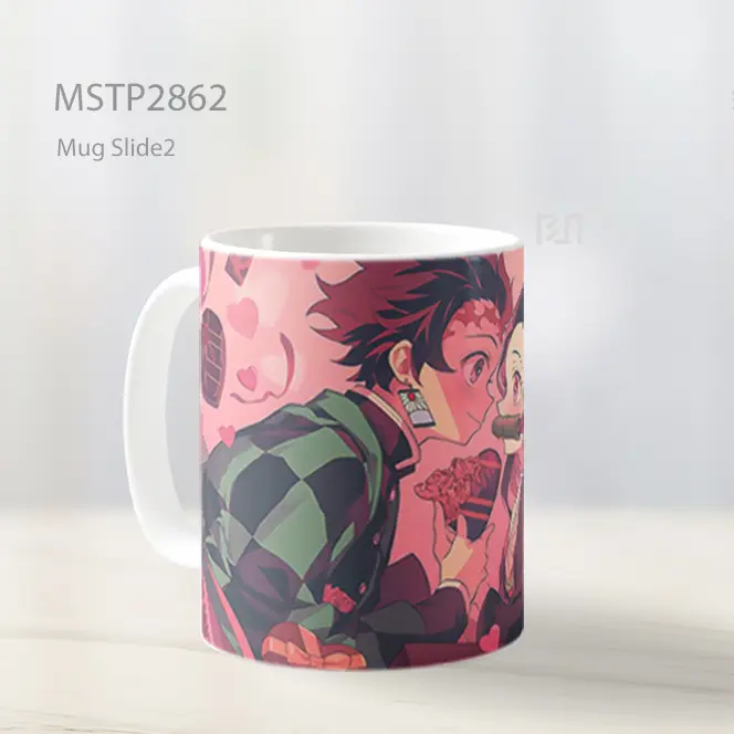 Tanjiro And Nezuko Demon Slayer Valentines Mug MSTP2862 - All-side / Desain