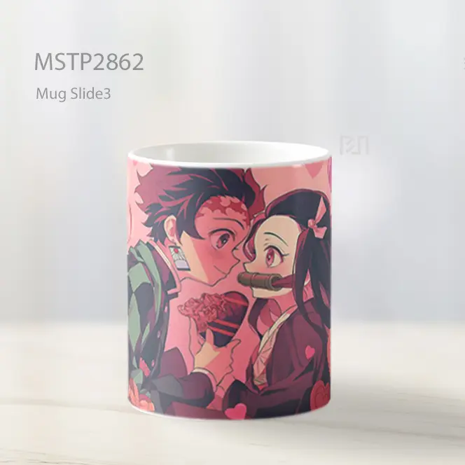 Tanjiro And Nezuko Demon Slayer Valentines Mug MSTP2862 - All-side / Desain