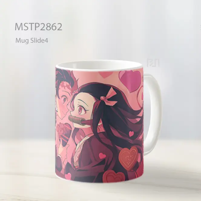 Tanjiro And Nezuko Demon Slayer Valentines Mug MSTP2862