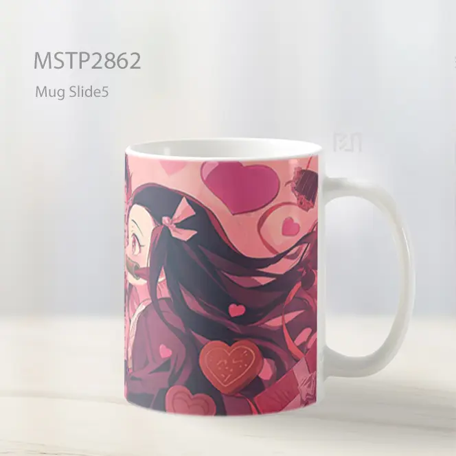 Tanjiro And Nezuko Demon Slayer Valentines Mug MSTP2862 - All-side / Desain