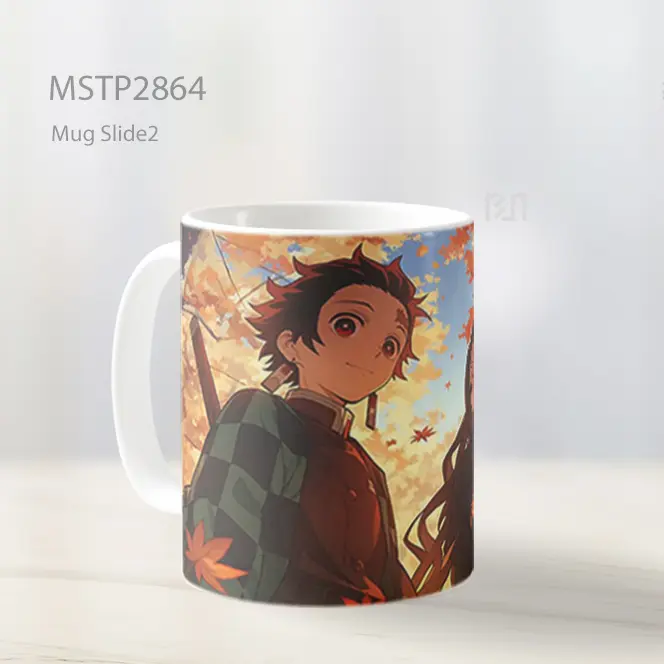 Tanjiro And Nezuko Hutan Musim Gugur Mug MSTP2864 - All-side / Desain