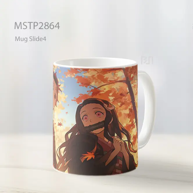 Tanjiro And Nezuko Hutan Musim Gugur Mug MSTP2864