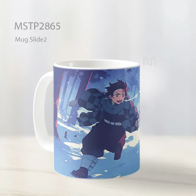 Tanjiro And Nezuko Lari Hutan Salju Mug MSTP2865 - All-side / Desain