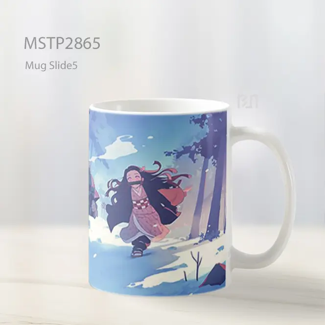 Tanjiro And Nezuko Lari Hutan Salju Mug MSTP2865 - All-side / Desain
