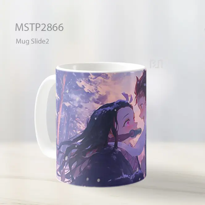 Tanjiro And Nezuko Momen Manis Salju Mug MSTP2866 - All-side / Desain