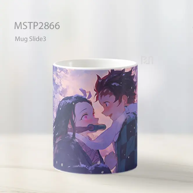 Tanjiro And Nezuko Momen Manis Salju Mug MSTP2866 - All-side / Desain