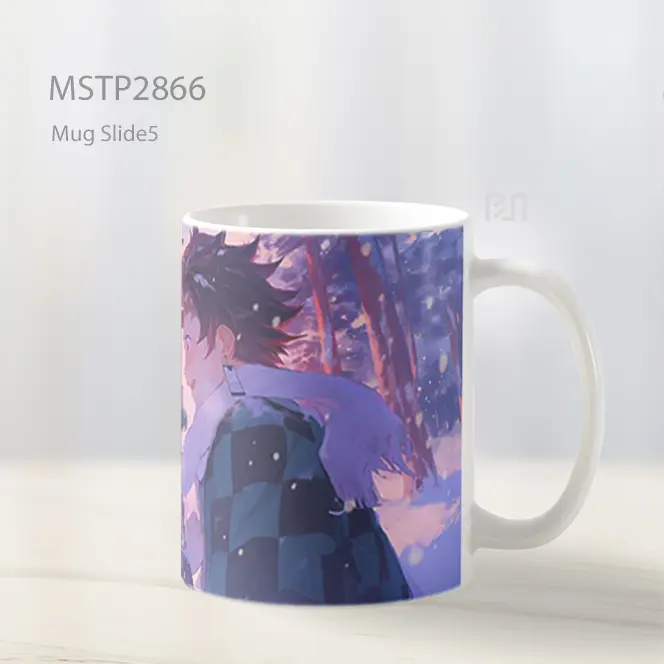 Tanjiro And Nezuko Momen Manis Salju Mug MSTP2866 - All-side / Desain