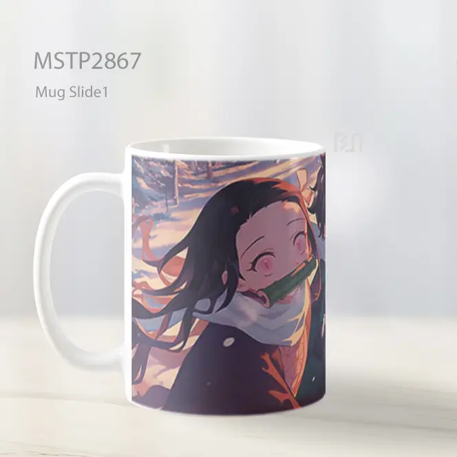Tanjiro And Nezuko Salju Bahagia Hutan Mug MSTP2867 - All-side / Desain