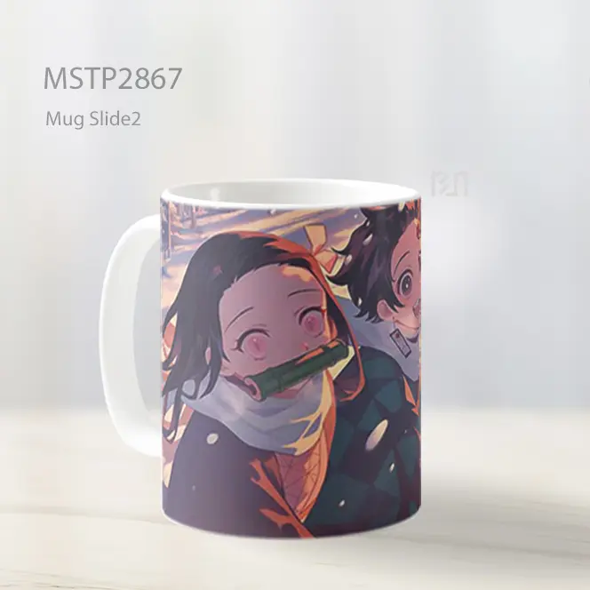 Tanjiro And Nezuko Salju Bahagia Hutan Mug MSTP2867 - All-side / Desain