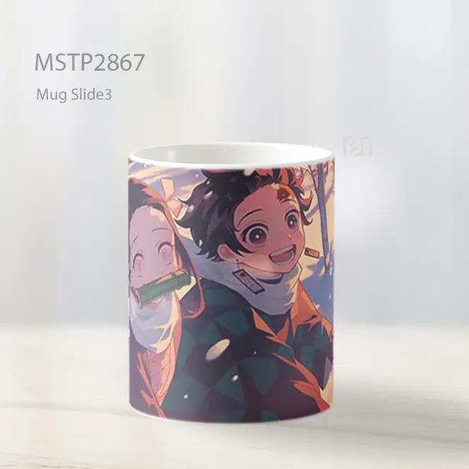 Tanjiro And Nezuko Salju Bahagia Hutan Mug MSTP2867 - All-side / Desain