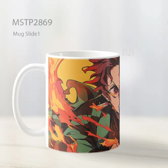 Tanjiro Api Dan Air Terbelah Mug MSTP2869 - All-side / Desain