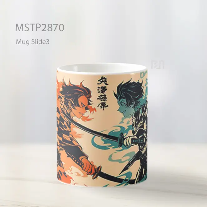 Tanjiro Api Vs Air Mug MSTP2870 - All-side / Desain