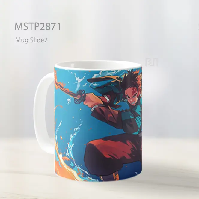 Tanjiro Blazing Sword Demon Slayer Mug MSTP2871 - All-side / Desain
