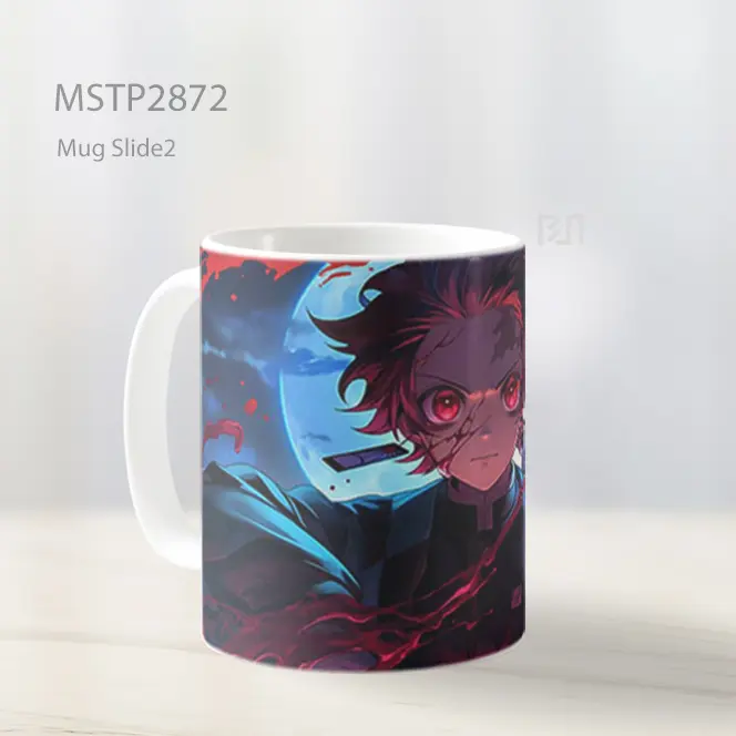 Tanjiro Bulan Berdarah Mug MSTP2872 - All-side / Desain