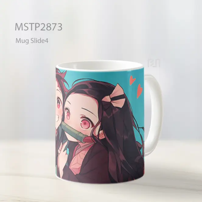 Tanjiro Dan Nezuko Chibi Pose Cinta Mug MSTP2873
