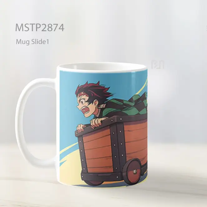 Tanjiro Dan Nezuko Demon Slayer Balap Kereta Dorong Mug MSTP2874 - All-side / Desain